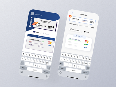 Checkout screen app card challenge checkout concept credit card daily dailyui dailyui002 ui uidesign ux