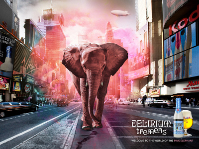 Delirium Tremens advertising campaign illustration photography