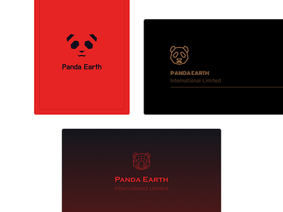 NAME CARD logo namecard panda panda logo visual identity