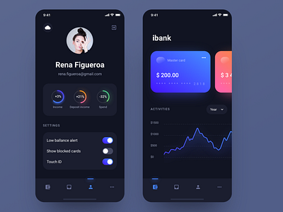 Online Banking App app design application bank app bankingapp mobile app mobile app design mobile ui protopie prototype ui design uiux wireframes