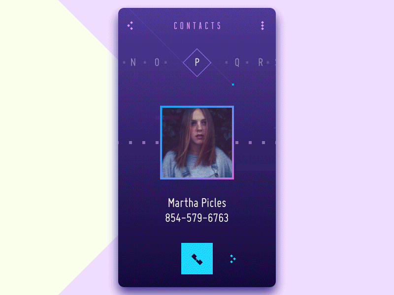 Contact List Concept Scrolls tubik contact list concept ui ios