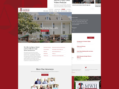 MWH attorney homepage law lawyers web web design website