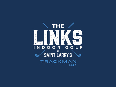 The Links branding design golf logo restaurant sports typography