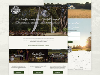 McCormick Farms events farm homepage photography web wedding