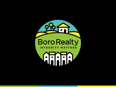 Boro Realty bold branding identity logo logo design neighborhood realty