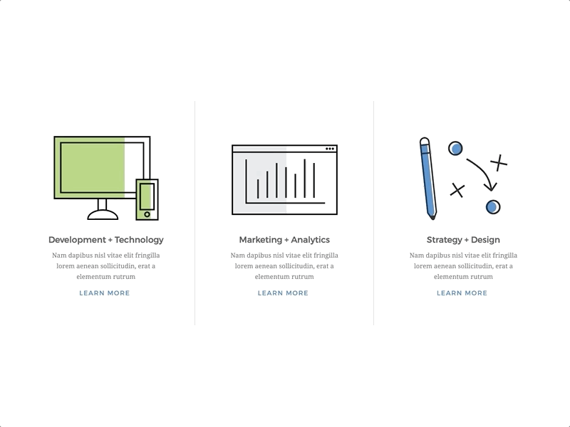 Icon Animation animate animation css icon set icons services ux web