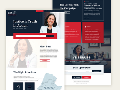 Political Homepage campaign candidate homepage political politics web