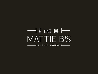 Public House beer branding design food icons logo restaurant