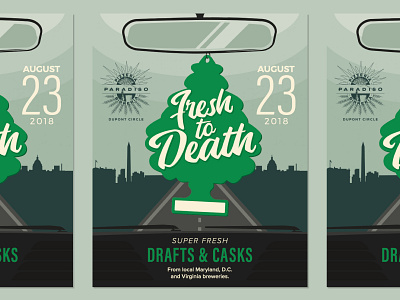 Fresh to Death beer design graphic design illustration