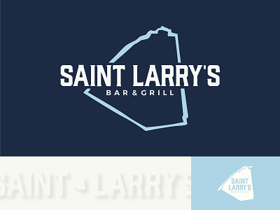 Saint Larry's bar beer branding design food identity illustration logo