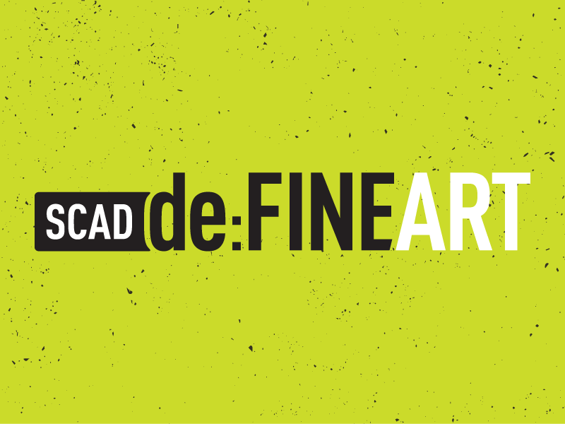 SCAD deFINE Art artists branding events exhibition fine art identity lockup logo scad