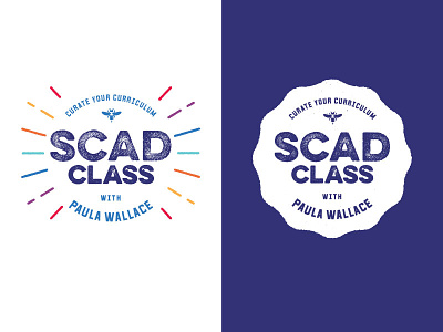 SCAD class branding color education lockup logo