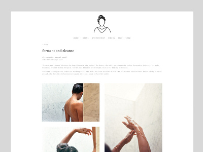 Website design for Rupi Kaur