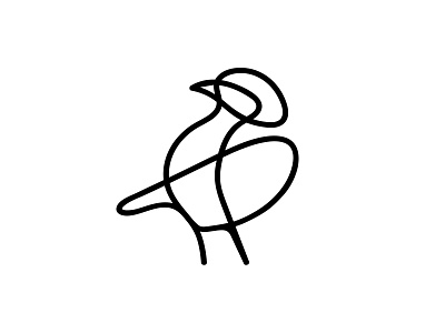 Bird Line Exploration 2 abstract branding brid clean contemporary experiment graphic design icon illustration line drawing logo mark simple sketch symbol vector