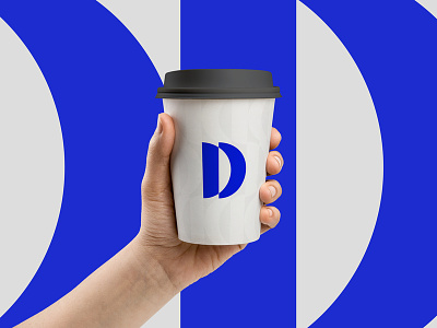 D Concept 1 Cup Mockup abstract brand and identity brand identity branding clean coffee contemporary cup mockup d letter d logo design graphic design icon identity logo mark modern simple symbol visual identity