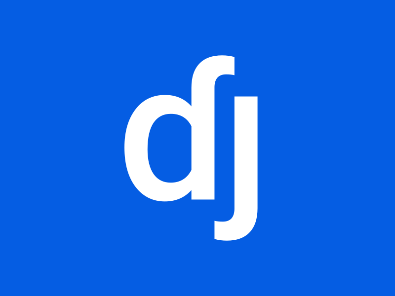 d + j Logo by Luke Deft on Dribbble