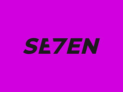 Seven 7 Logo 7 7 logo branding design flat icon logo minimal seven seven logo
