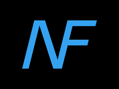 N + F Logo branding design f letter flat icon letter logo lettering logo minimal monogram monogram logo
