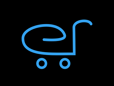 e shopping logo branding design e letter e logo e shop e shopping flat icon logo minimal shopping cart