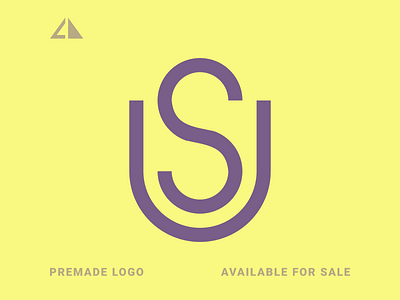 U + S Logo branding design flat geometry icon logo minimal monogram s logo u logo