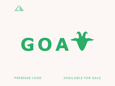 GOAT branding design flat geometric design geometry goat goat logo icon logo minimal monogram