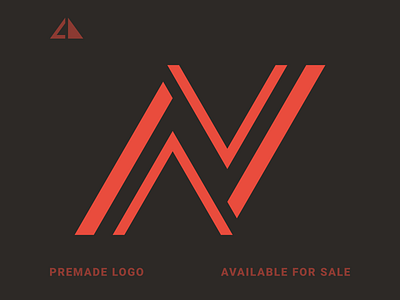 N Logo branding design flat geometric design geometry icon letter logo logo minimal monogram n logo