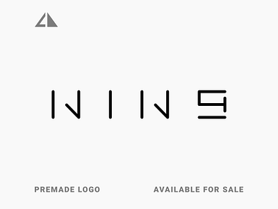 NINE 9 Logo 9 branding design flat futuristic geometric design geometry icon letter logo logo minimal monogram nine