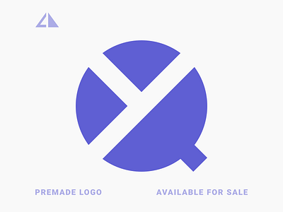 Y + Q Logo branding design flat geometric design geometry icon letter logo logo minimal monogram