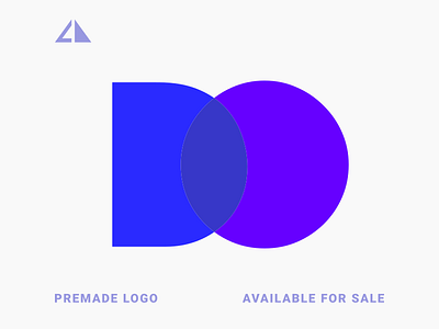 D + O Logo branding design do logo flat geometric design geometry icon logo minimal monogram monogram logo