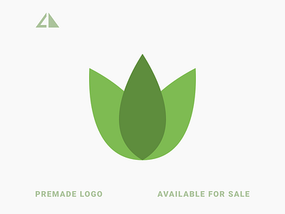 Leaf Logo branding design flat geometric design geometry icon leaf leaf logo logo minimal