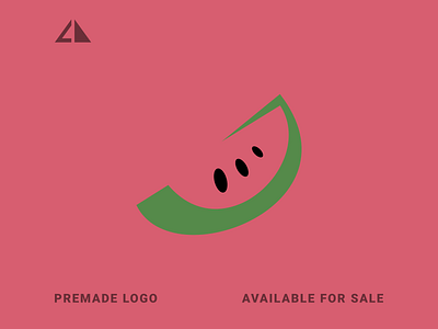 Watermelon Logo branding design flat geometry icon logo minimal watermelon watermelon logo