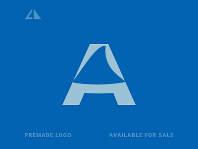 Shark + A Logo a logo branding design flat geometric design geometry icon letter logo logo minimal monogram shark shark logo