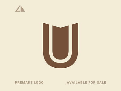 U Logo branding flat geometric design icon letter logo logo minimal monogram monogram logo u logo ui