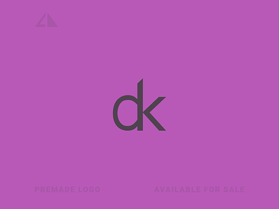 d + k Logo branding design flat geometric design geometry icon letter logo logo minimal monogram