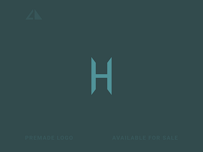 H Logo branding design flat geometric design geometry icon logo minimal monogram monogram logo