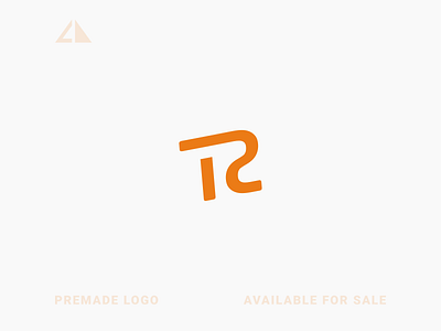 T + R Logo branding design flat geometric design geometry icon letter logo logo minimal monogram logo