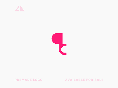 P + C Logo branding design geometry icon letter logo logo minimal monogram monogram logo