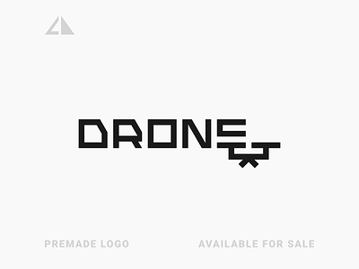 Drone Typeface branding design drone flat geometric design geometry icon letter logo logo minimal monogram