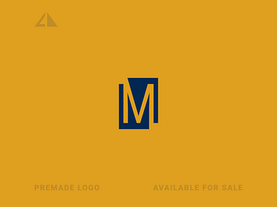 M Logo branding design flat geometric design geometry icon letter logo logo minimal monogram