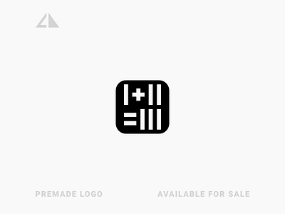 CalculatorApp Logo app branding calculator calculator app design flat geometric design geometry logo minimal