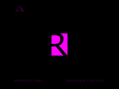 R Logo branding design flat geometric design geometry icon letter logo logo minimal monogram logo r logo