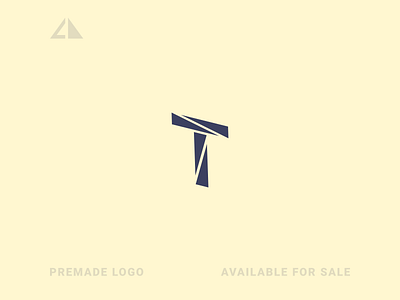 T Logo branding design flat geometric design geometry icon letter logo logo minimal monogram logo t logo
