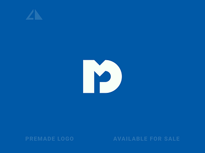 M + D Logo branding design flat geometric design geometry icon letter logo logo md logo minimal monogram monogram logo