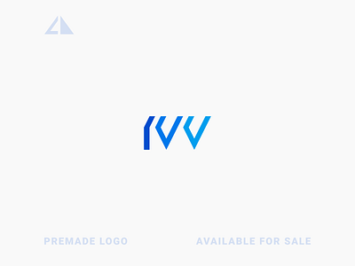 IVV Logo branding design flat geometry icon ivv letter logo logo minimal monogram monogram logo