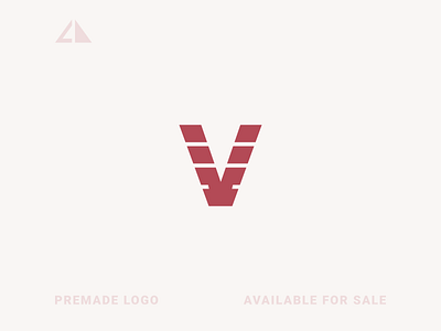 V Logo branding design flat geometric design geometry icon letter logo logo minimal monogram monogram logo