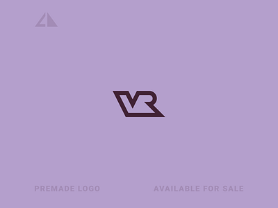 VR Logo branding design geometric design geometry icon letter logo minimal monogram monogram logo vr vr logo