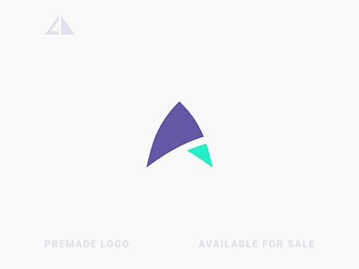 A Logo a logo branding design flat geometric design geometry icon letter logo logo minimal monogram