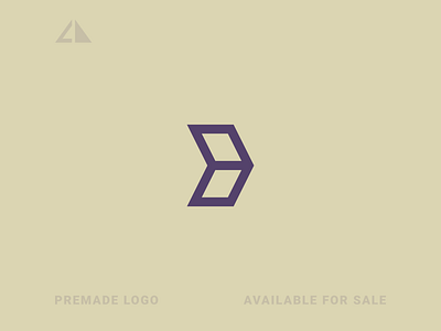 Arrow + B Logo arrow branding design flat geometric design geometry icon letter logo logo minimal monogram logo