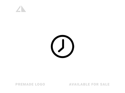 Clock Logo branding design flat geometric design geometry icon letter logo logo minimal monogram monogram logo