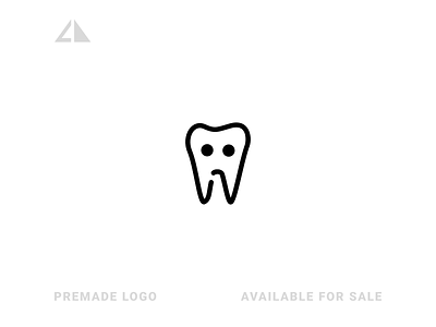 Sad Tooth Logo branding design flat geometry icon logo minimal tooth tooth logo